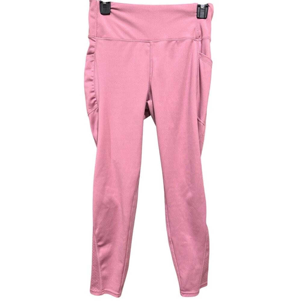 Adrienne Vitadinni Sport Yoga Pants Size M Pink Leggings Active Wear Gym PILL